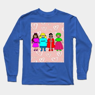 Colorful Retro Doll Long Sleeve T-Shirt